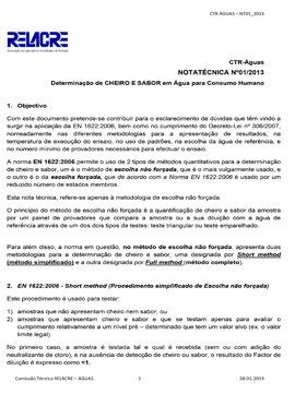 Nota Técnica Relacre Nº1
