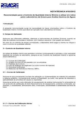 Nota Técnica Relacre Nº3