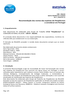 Nota Técnica Relacre Nº6
